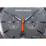 Emporio Armani Aviator Grey Dial Grey Leather Strap Watch For Men - AR11168 Authentic Buy Shop Now