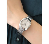 Gucci GG2570 White Dial Silver Steel Strap Watch For Women - YA142502 Authentic Buy Shop Now