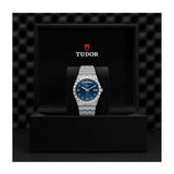Tudor Royal Automatic Diamonds Blue Dial Silver Steel Strap Watch for Men - M28600-0006 Authentic Buy Shop Now