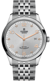 Tudor 1926 Automatic Diamonds Silver Dial Silver Steel Strap Watch for Men - M91650-0003 Authentic Buy Shop Now