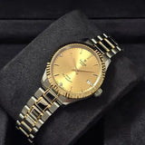 Tudor Style Automatic Gold Dial Two Tone Steel Strap Watch for Men - M12713-0001 Authentic Buy Shop Now