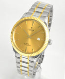 Tudor Style Automatic Gold Dial Two Tone Steel Strap Watch for Men - M12713-0001 Authentic Buy Shop Now