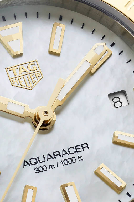 Tag Heuer Aquaracer Mother of Pearl Dial Two Tone Steel Strap Watch for Men - WBD1420.BB0321 Authentic Buy Shop Now