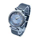 Guess Soho Diamonds Blue Dial Blue Mesh Bracelet Watch For Women - W0638L3 Authentic Buy Shop Now