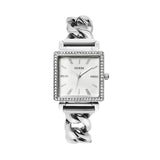 Guess Vanity Diamonds White Dial Silver Steel Strap Watch for Women - W1030L1 Authentic Buy Shop Now
