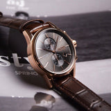Hugo Boss Jet Grey Dial Brown Leather Strap Watch for Men - 1513281 Authentic Buy Shop Now