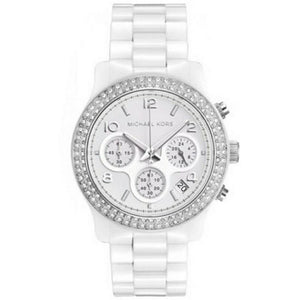 Michael Kors Runway White Dial White Steel Strap Watch for Women - MK5188 Authentic Buy Shop Now