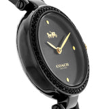 Coach Park Swarovski Crystals Black Dial Black Steel Strap Watch for Women - 14503564 Authentic Buy Shop Now