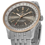 Breitling Navitimer Automatic 41mm Grey Dial Silver Steel Strap Mens Watch - U17326211M1A1 Authentic Buy Shop Now