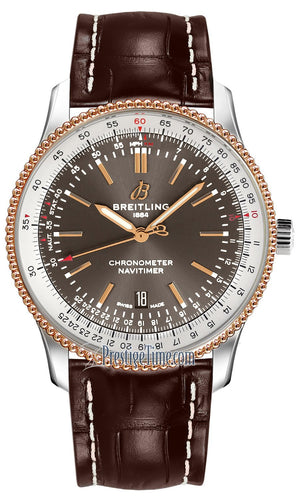 Breitling Navitimer 1 Automatic 41mm Brown Dial Brown Leather Strap Mens Watch - U17326211M1P2 Authentic Buy Shop Now