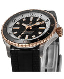 Breitling Superocean Automatic 42mm 18K Red Gold & Black Dial Black Rubber Strap Watch for Men - U17375211B1S1 Authentic Buy Shop Now