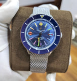 Breitling Superocean Heritage '57 Special Edition II Blue Dial Silver Mesh Bracelet Watch for Men - A103702A1C1A1 Authentic Buy Shop Now