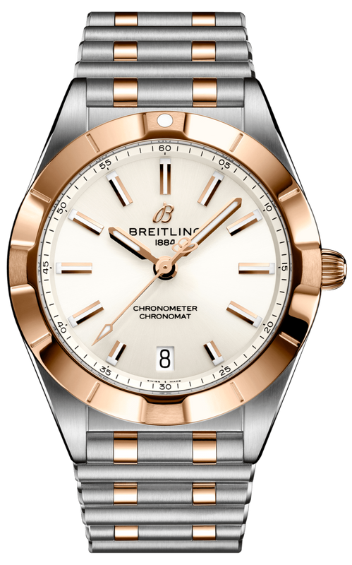 Breitling Chronomat 32 White Dial Two Tone Steel Strap Watch for Women - U77310101A1U1 Authentic Buy Shop Now