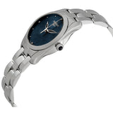 Tissot T Wave II Blue Dial Silver Steel Strap Watch For Women - T112.210.11.046.00 Authentic Buy Shop Now