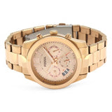 Fossil Boyfriend Multifunction Rose Gold Dial Rose Gold Steel Strap Watch for Women - ES3885 Authentic Buy Shop Now