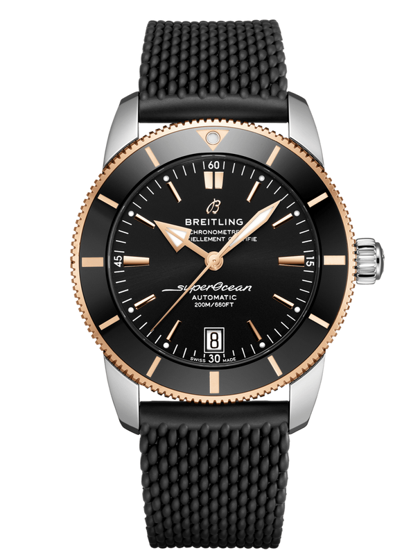 Breitling Superocean Heritage II B20 42mm Black Dial Black Mesh Bracelet Mens Watch - UB2010121B1S1 Authentic Buy Shop Now