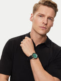 Michael Kors Maritime Analog Green Dial Black Silicone Strap Watch for Men - MK9158 Authentic Buy Shop Now