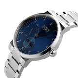 Hugo Boss Oxygen Chronograph Blue Dial Silver Steel Strap Watch for Men - 1513597 Authentic Buy Shop Now