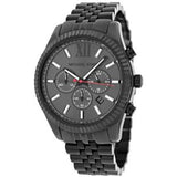 Michael Kors Lexington Chronograph Black Dial Black Steel Strap Watch for Men - MK8320 Authentic Buy Shop Now