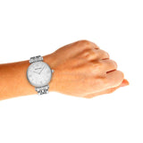 Emporio Armani T Bar Mother of Pearl Dial Steel Strap Watch For Women - AR1682 Authentic Buy Shop Now