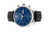 IWC Portofino Chronograph Blue Dial Black Leather Strap Watch for Men - IW391023 Authentic Buy Shop Now