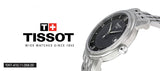Tissot T Classic Bridgeport Black Dial Silver Steel Strap Watch For Men - T097.410.11.058.00 Authentic Buy Shop Now