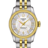 Tissot Ballade Powermatic 80 Mother of Pearl Silver Dial Two Tone Steel Strap Watch For Women - T108.208.22.117.00 Authentic Buy Shop Now