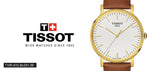 Tissot T Classic Everytime White Dial Brown Leather Strap Watch For Men - T109.410.36.031.00 Authentic Buy Shop Now