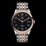 Tudor 1926 Automatic Diamonds Black Dial Two Tone Steel Strap Watch for Men - M91651-0004 Authentic Buy Shop Now