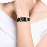 Swarovski Uptown Black Dial Black Leather Strap Watch for Women - 5547710 Authentic Buy Shop Now