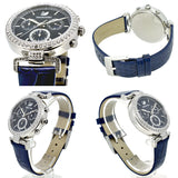 Swarovski Era Journey Blue Dial Blue Leather Strap Watch for Women - 5479239 Authentic Buy Shop Now