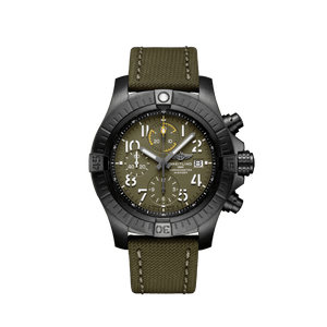 Breitling Avenger Chronograph 45mm Green Dial Green Nylon Strap Watch for Men - V13317101L1X1 Authentic Buy Shop Now