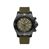Breitling Avenger Chronograph 45mm Green Dial Green Nylon Strap Watch for Men - V13317101L1X1 Authentic Buy Shop Now