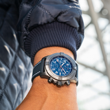 Breitling Super Avenger Chronograph 48 Night Mission Blue Dial Blue Leather Strap Watch for Men - V13375101C1X2 Authentic Buy Shop Now