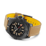 Breitling Avenger Automatic GMT 45 Black Dial Brown Nylon Strap Watch for Men - V32395101B1X1 Authentic Buy Shop Now