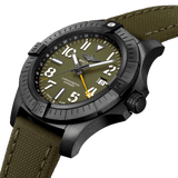 Breitling Avenger Automatic GMT 45 Night Mission Green Dial Green Nylon Strap Watch for Men - V323952A1L1X1 Authentic Buy Shop Now