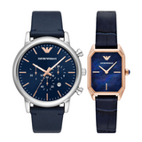 Emporio Armani Gioia Quartz Mother of Pearl Blue Dial Blue Leather Strap Watch For Women - AR11426 Authentic Buy Shop Now