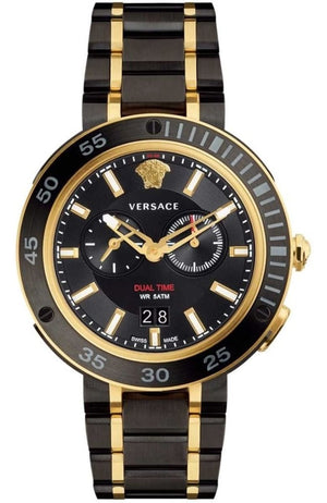Versace V Extreme Pro Two Tone Dial Stainless Steel Strap Watch for Men - VCN040017 Authentic Buy Shop Now