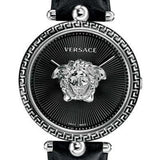 Versace Palazzo Empire Black Dial Black Leather Strap Watch for Women - VCO060017 Authentic Buy Shop Now