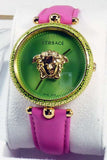 Versace Palazzo Empire Green Dial Pink Leather Strap Watch for Women - VCO150017 Authentic Buy Shop Now