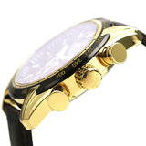 Versace V-Ray Chronograph Quartz Black Dial Brown Leather Strap Watch For Men - VEDB00318 Authentic Buy Shop Now