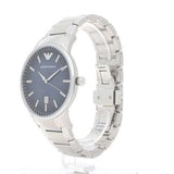Emporio Armani Renato Quartz Blue Dial Silver Steel Strap Watch For Men - AR11182 Authentic Buy Shop Now