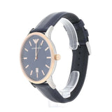Emporio Armani Renato Analog Blue Dial Blue Leather Strap Watch For Men - AR11188 Authentic Buy Shop Now