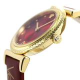 Versace V-Motif Red Dial Red Leather Strap Watch for Women - VERE00418 Authentic Buy Shop Now