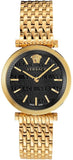 Versace V-Twist Black Dial Gold Mesh Bracelet Watch for Women - VELS00819 Authentic Buy Shop Now