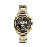 Versace V-Ray Chronograph Black Dial Two Tone Steel Strap Watch For Men - VE2I00421 Authentic Buy Shop Now