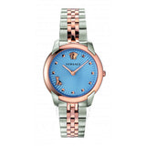 Versace Audrey Quartz Blue Dial Two Tone Steel Strap Watch for Women - VELR00619 Authentic Buy Shop Now