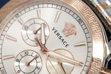 Versace Sport Tech Chronograph While Dial Two Tone Steel Strap Watch for Men - VELT00319 Authentic Buy Shop Now