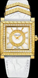 Versace DV25 Diamonds White Dial White Leather Strap Watch For Women - VQF060015 Authentic Buy Shop Now