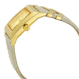 Versace DV-25 Gold Dial Off White Leather Strap Watch for Women - VQF030015 Authentic Buy Shop Now